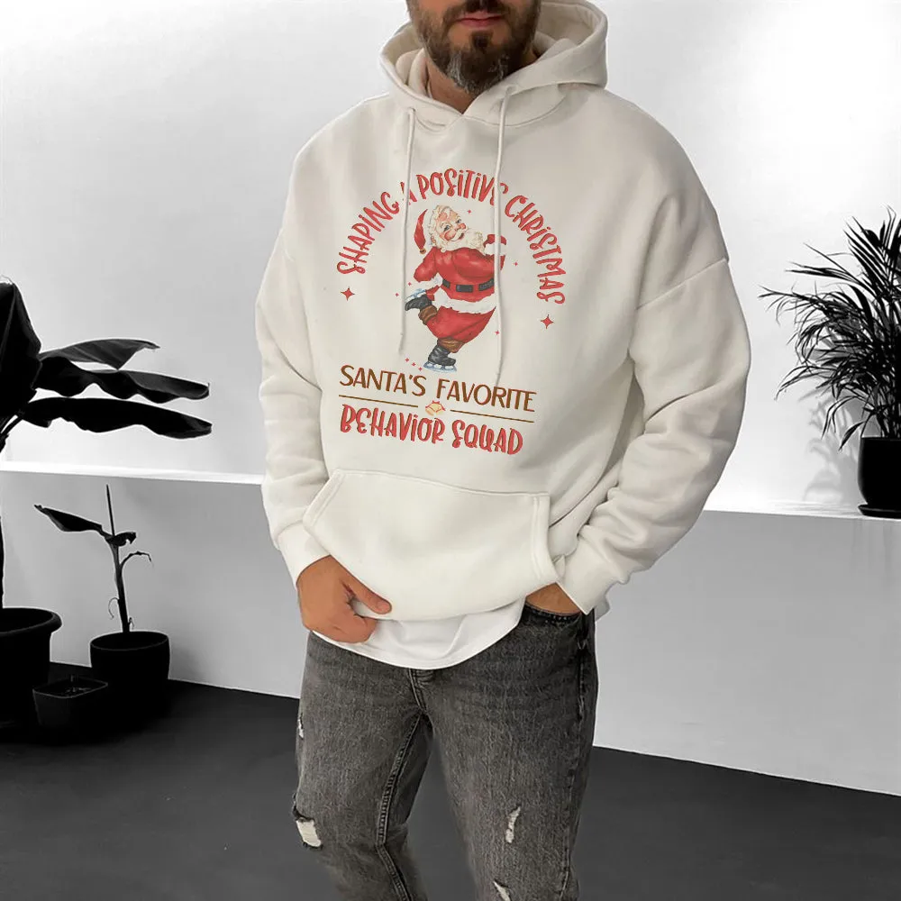 Santa's Favourite Men's Casual Hoodie sold by Shopnova product image thumbnail 2