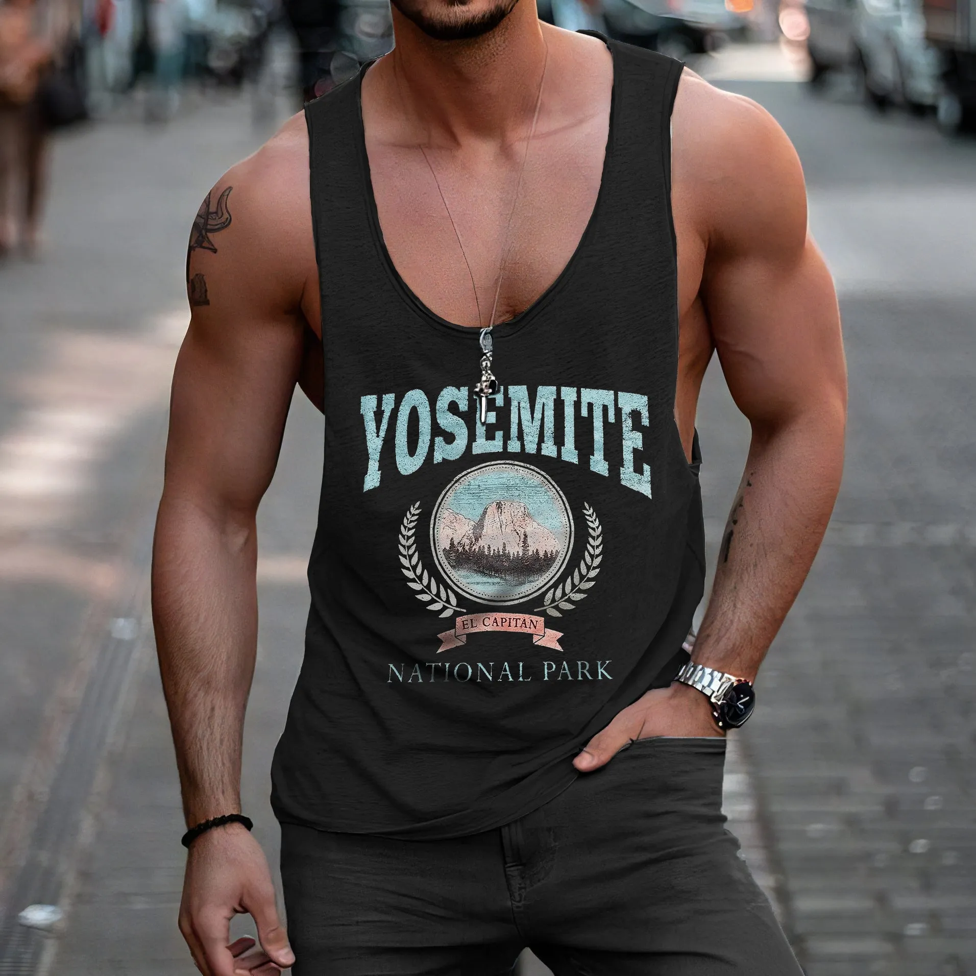Men's Sports Casual Tank Top sold by Shopnova