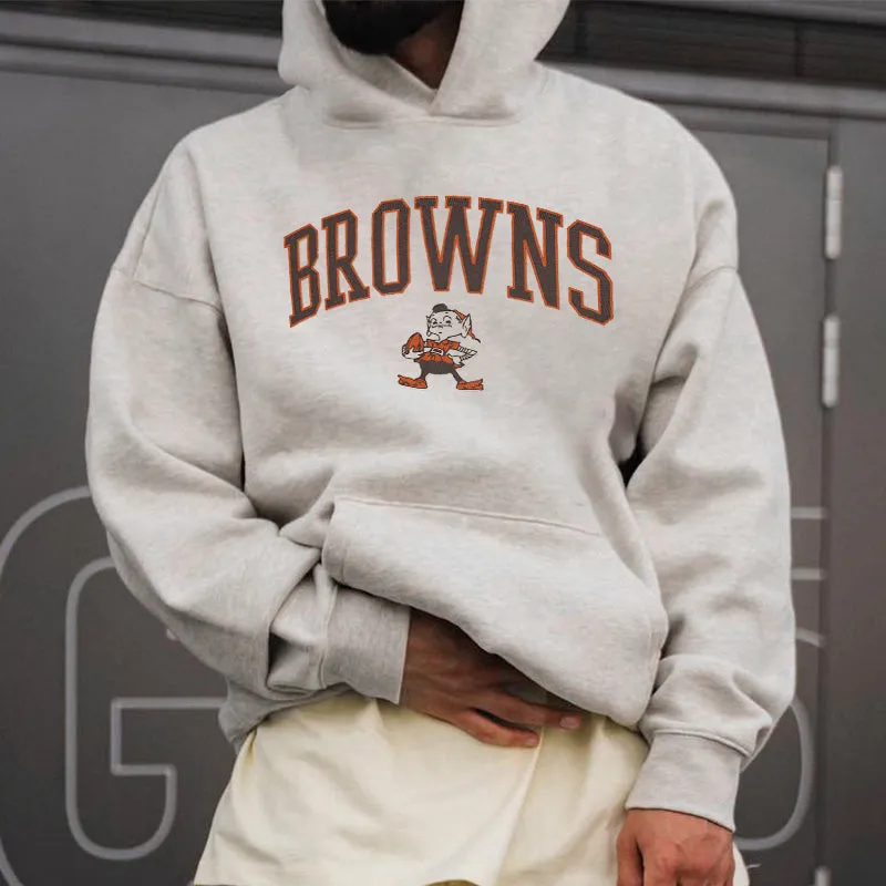 Clearance-Browns Football Team Men's Fahion Hoodies-XL sold by Shopnova