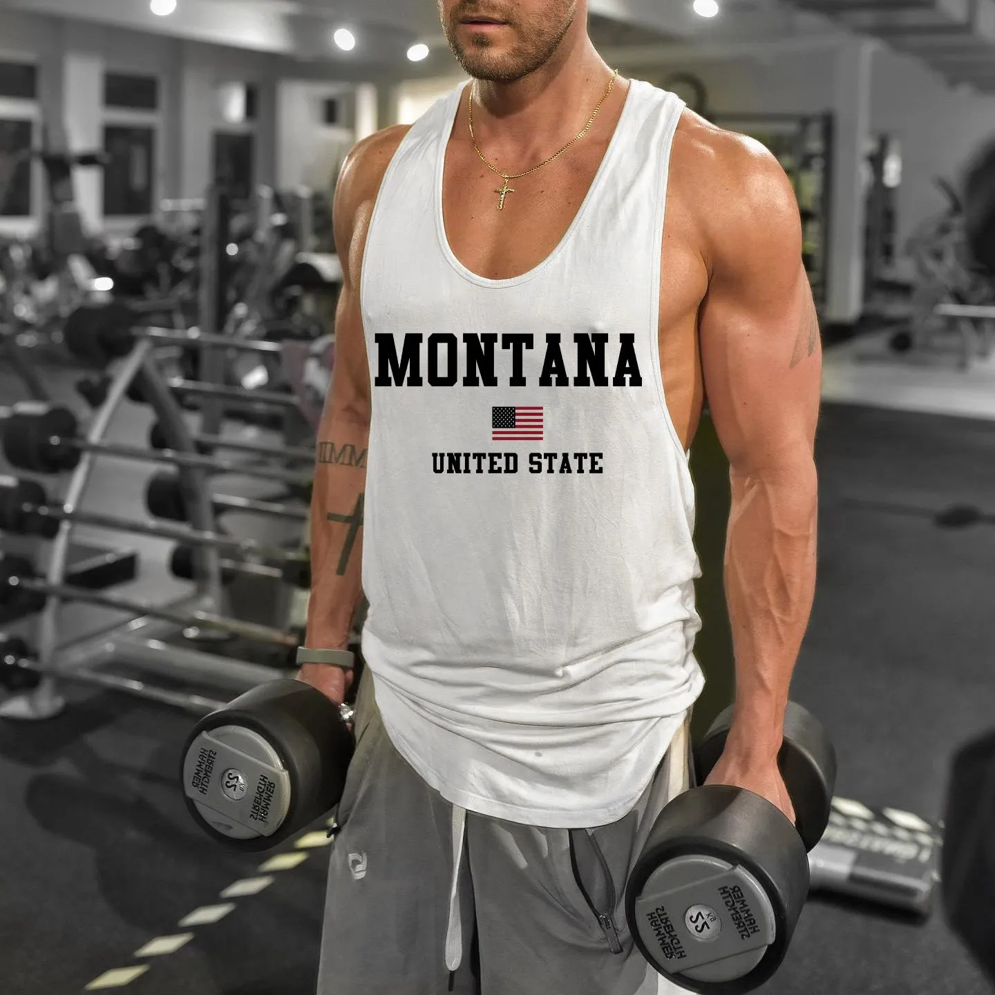 Montana Men's Street Casual Tank Top sold by Shopnova