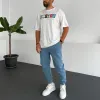 Boston Men's Casual Oversized T-Shirts sold by Shopnova
