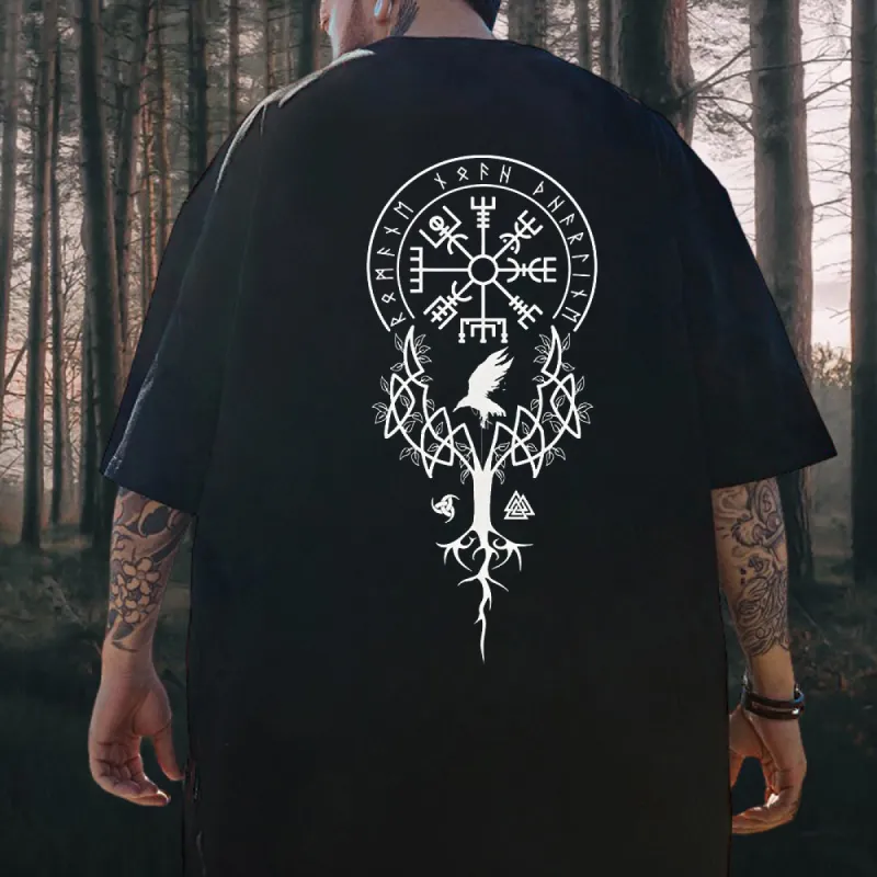 Norse Mythology Viking Runes Graphic T-shirt sold by Shopnova
