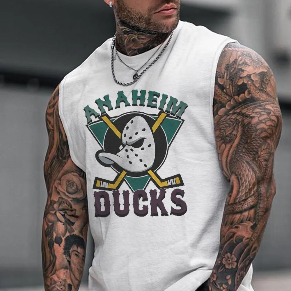 Mighty Duck Men's Streetwear Tank Tops-C sold by Shopnova product image thumbnail 2