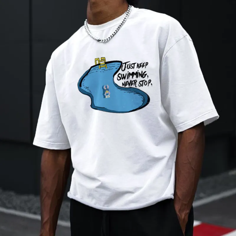 ACE2™ Summer Swimming Pool Cotton Tee sold by Shopnova