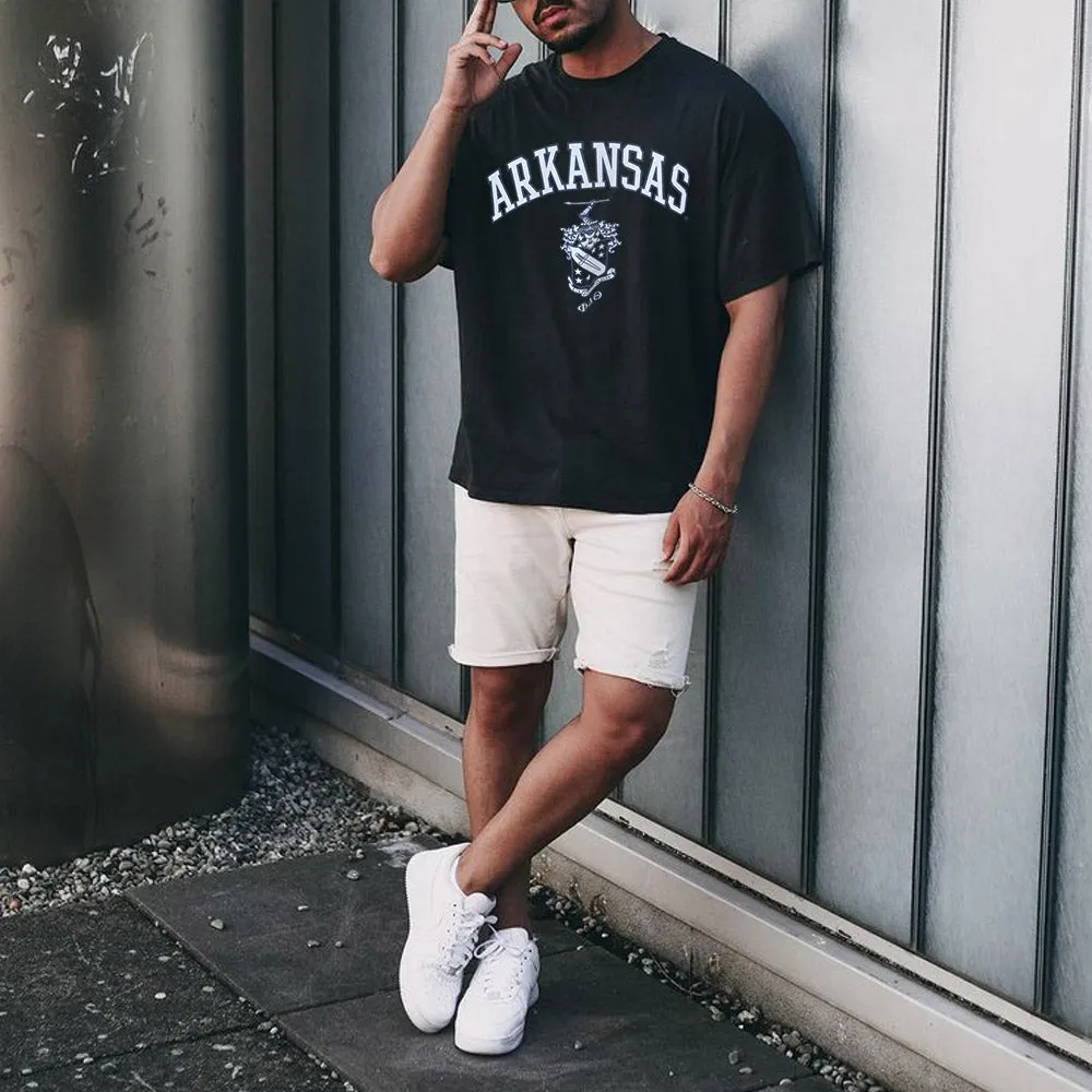 Alphabet Graphic Print Men's T-Shirt sold by Shopnova product image thumbnail 2