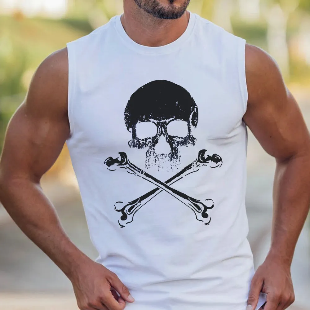Men's Skull Graphics Casual Tank Tops-C sold by Shopnova product image thumbnail 2