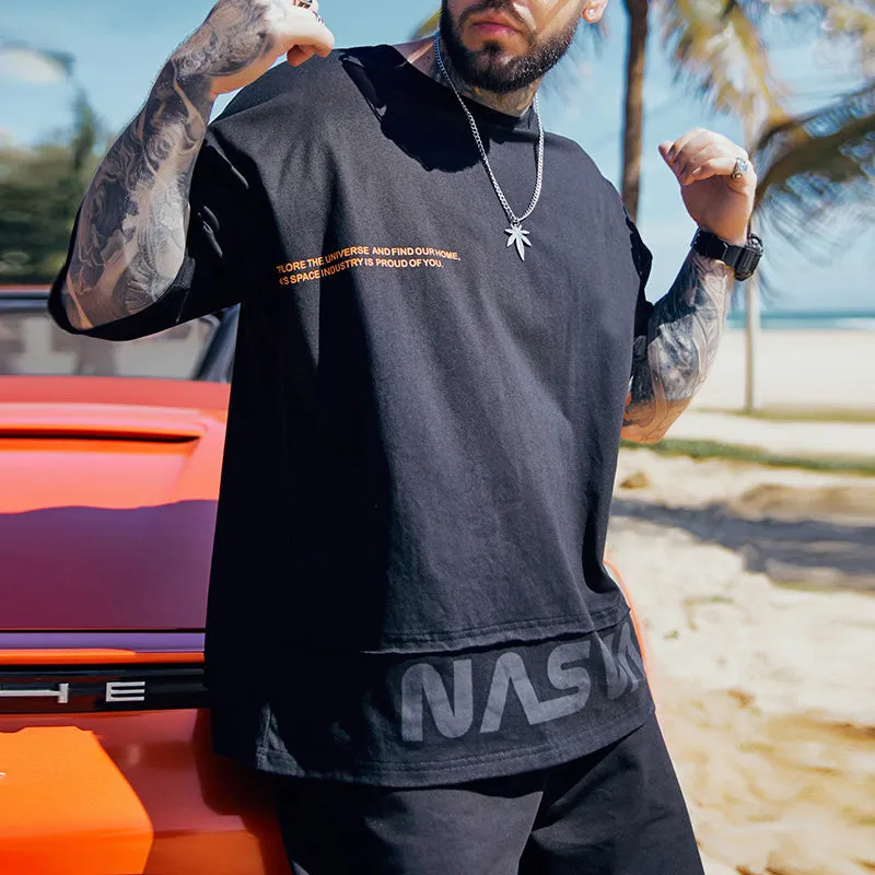 Patchwork short-sleeved T-shirt sold by Shopnova product image thumbnail 4