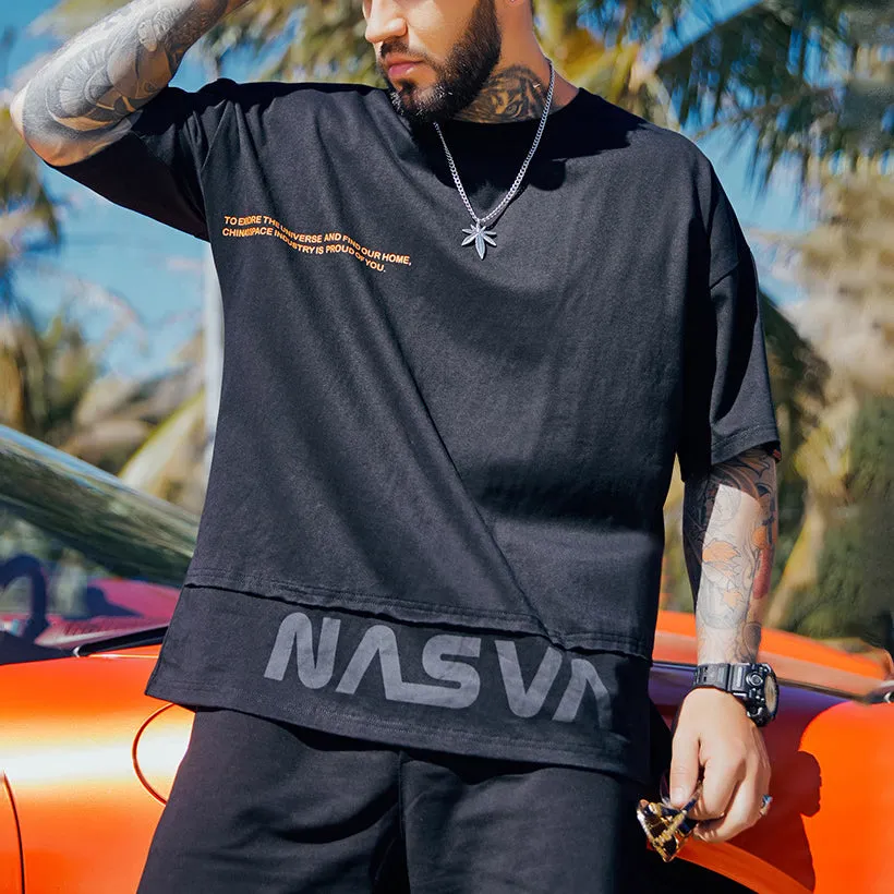 Patchwork short-sleeved T-shirt sold by Shopnova product image thumbnail 5