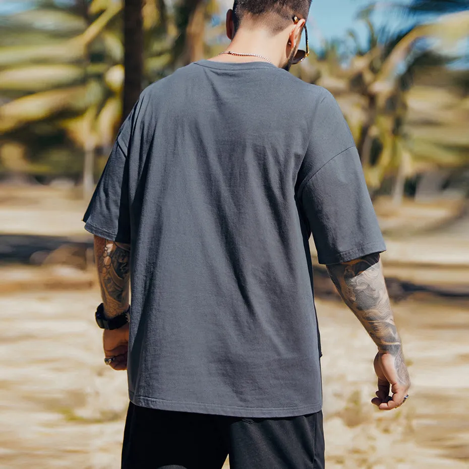 Patchwork short-sleeved T-shirt sold by Shopnova product image thumbnail 3