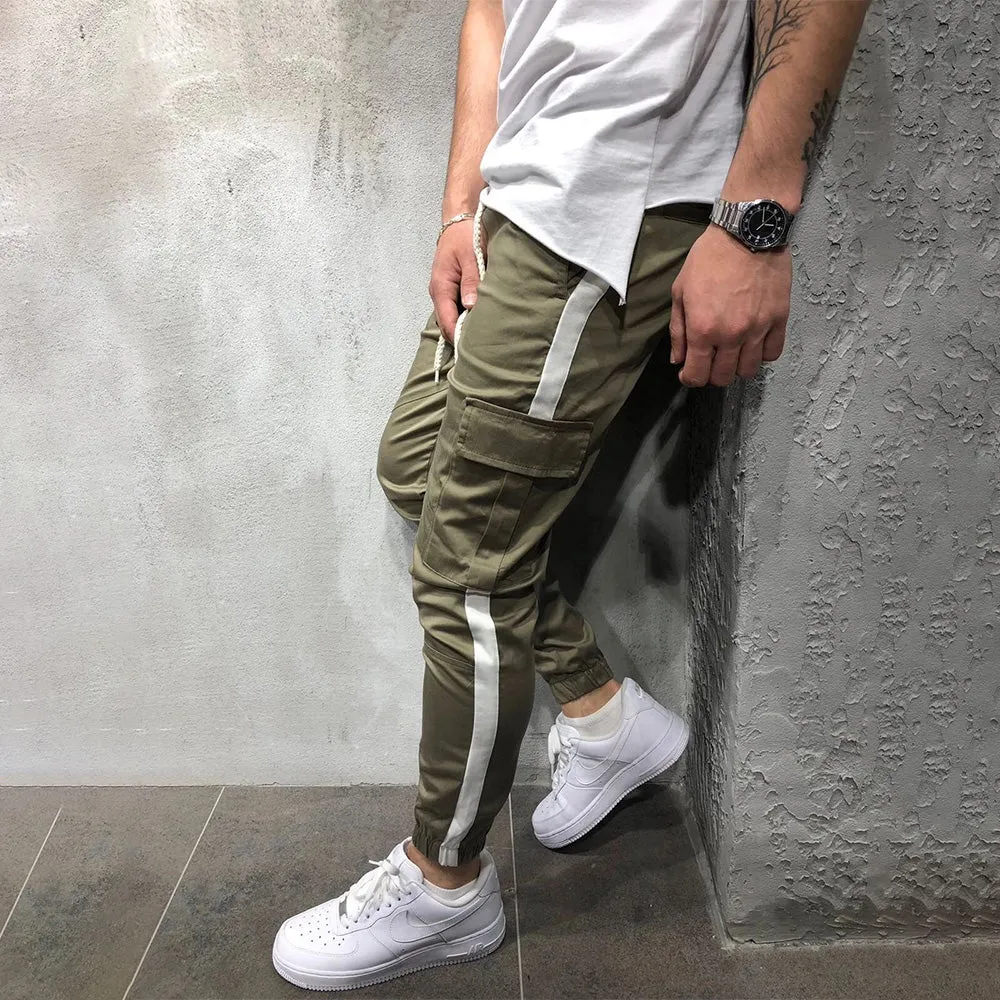 Sports Personality Casual Stitching Multi-pocket Overalls Trousers sold by Shopnova product image thumbnail 5