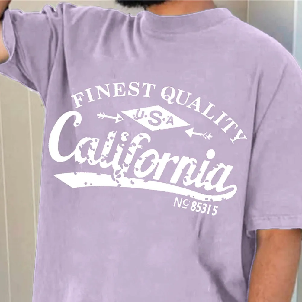 Trendy Street Print Round Neck Short Sleeve T-Shirt sold by Shopnova product image thumbnail 2