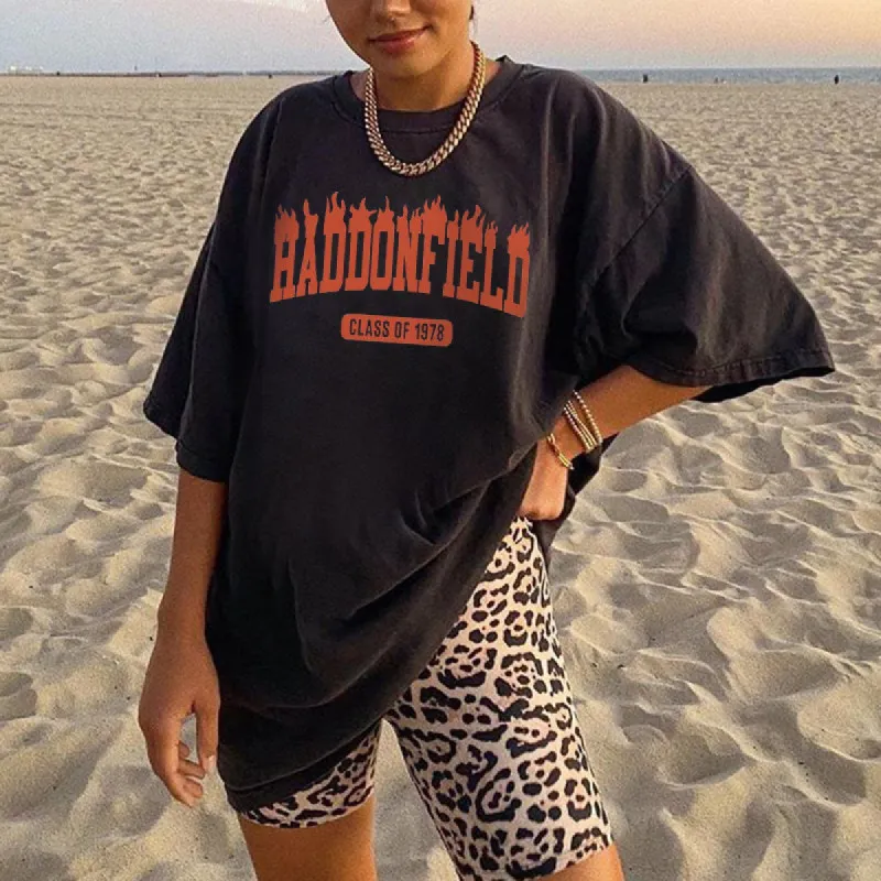 Graphic Casual Women's Crew Neck Short Sleeve T-Shirt sold by Shopnova