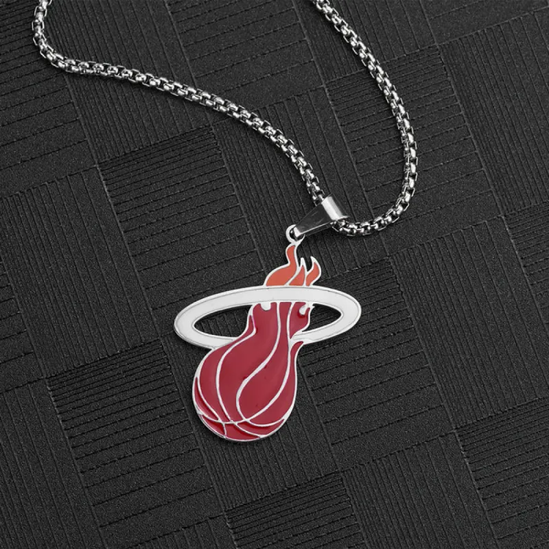 Miami Heat Titanium Steel Necklace made by Shopnova