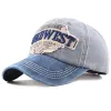 WILDWEST Embroidered Vintage Colorblock Cap Hat sold by Shopnova