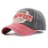 WILDWEST Embroidered Vintage Colorblock Cap Hat sold by Shopnova