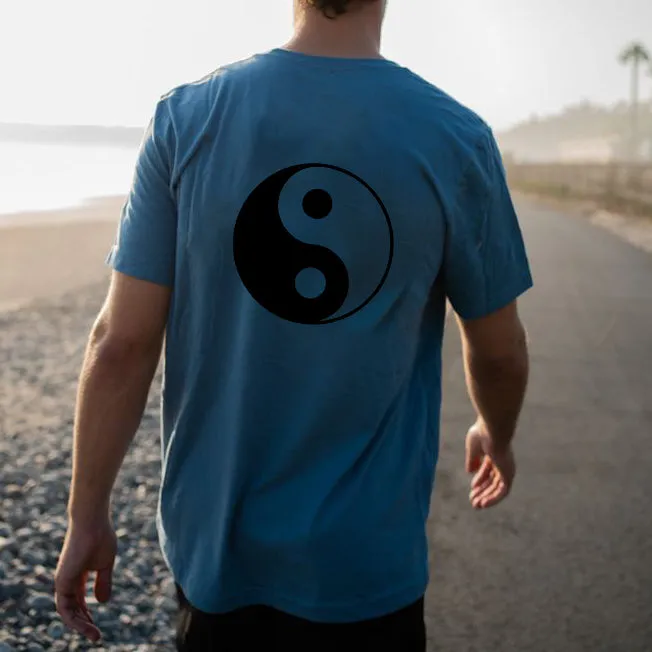 Yin Yang Art Print Men's Cotton T-shirt sold by Shopnova product image thumbnail 4