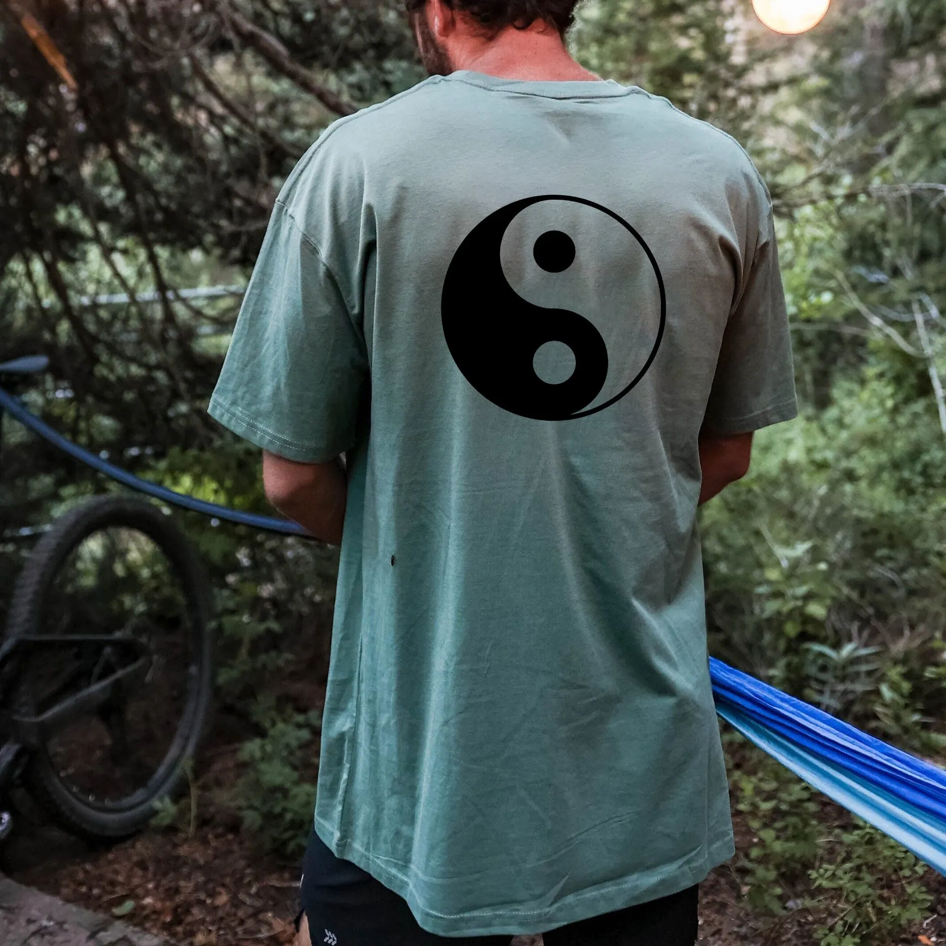 Yin Yang Art Print Men's Cotton T-shirt sold by Shopnova product image thumbnail 3