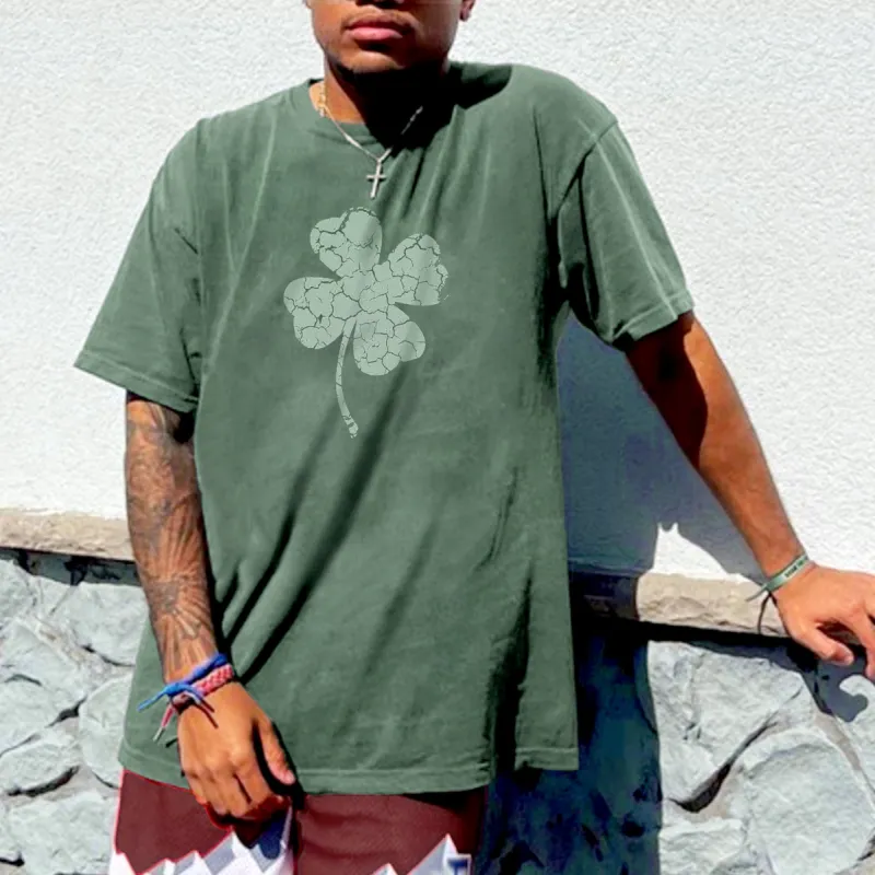 Lucky Clover Funny St Patricks Day Men's T-Shirts made by Shopnova