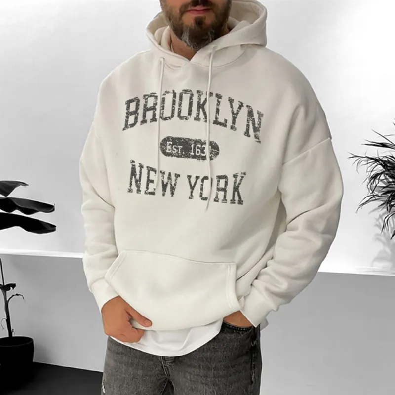 Brooklyn Men's Casual Streestwear Hoodies sold by Shopnova