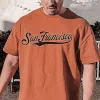 San Francisco Letter Print Short Sleeve Loose Men's T-Shirt sold by Shopnova