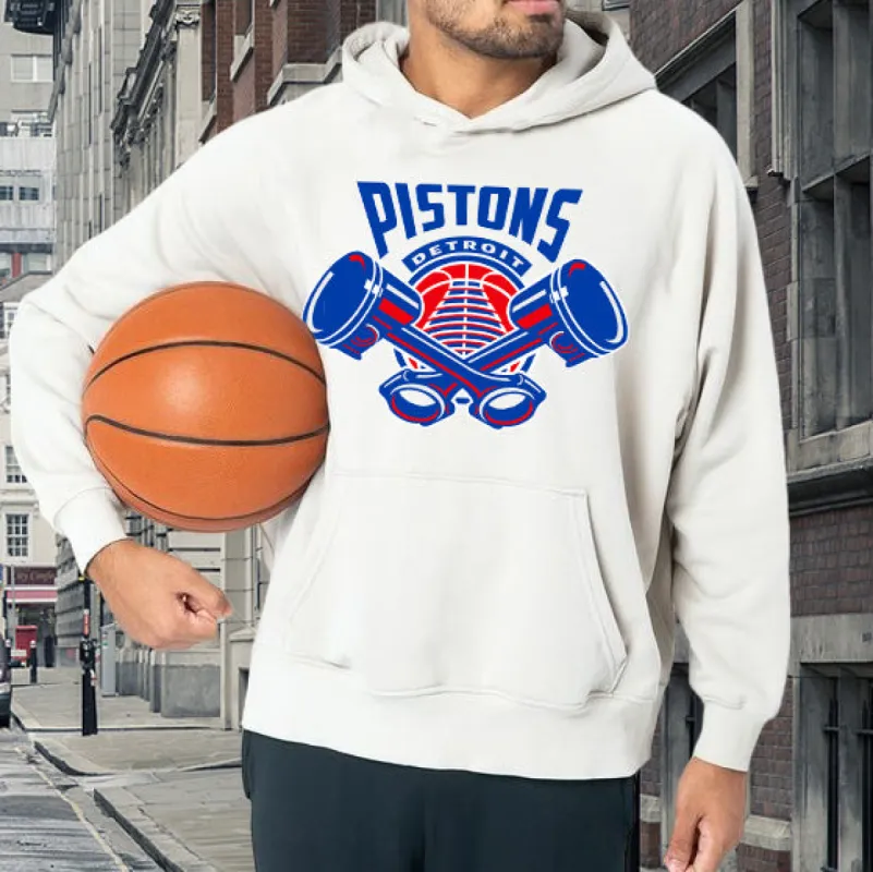 Detroit Pistons Men's Fleeced Hoodie sold by Shopnova