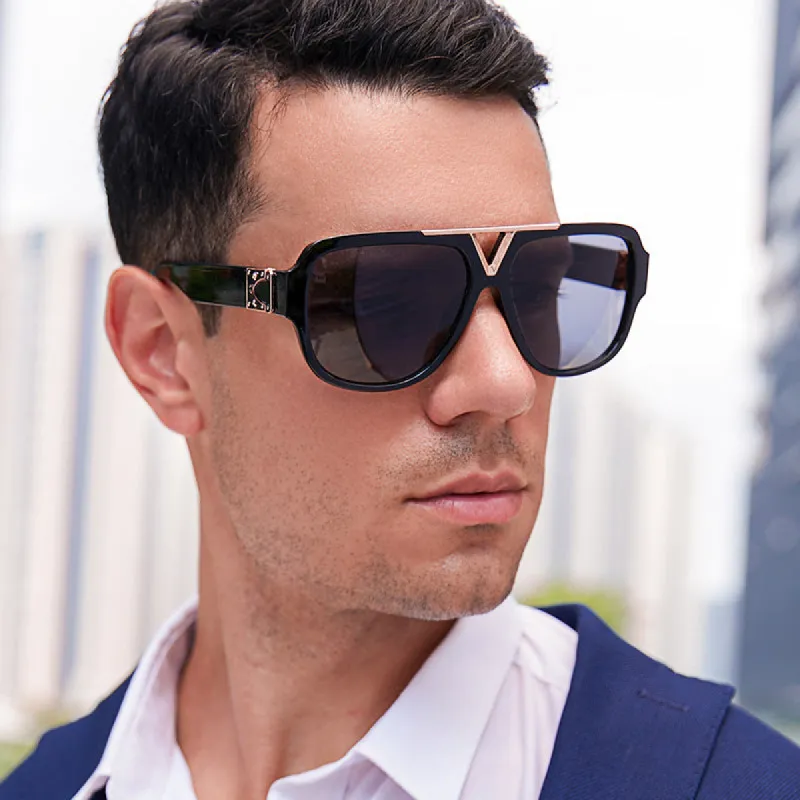 Everyday Casual Trend Contrast Color Men's Sunglasses made by Shopnova