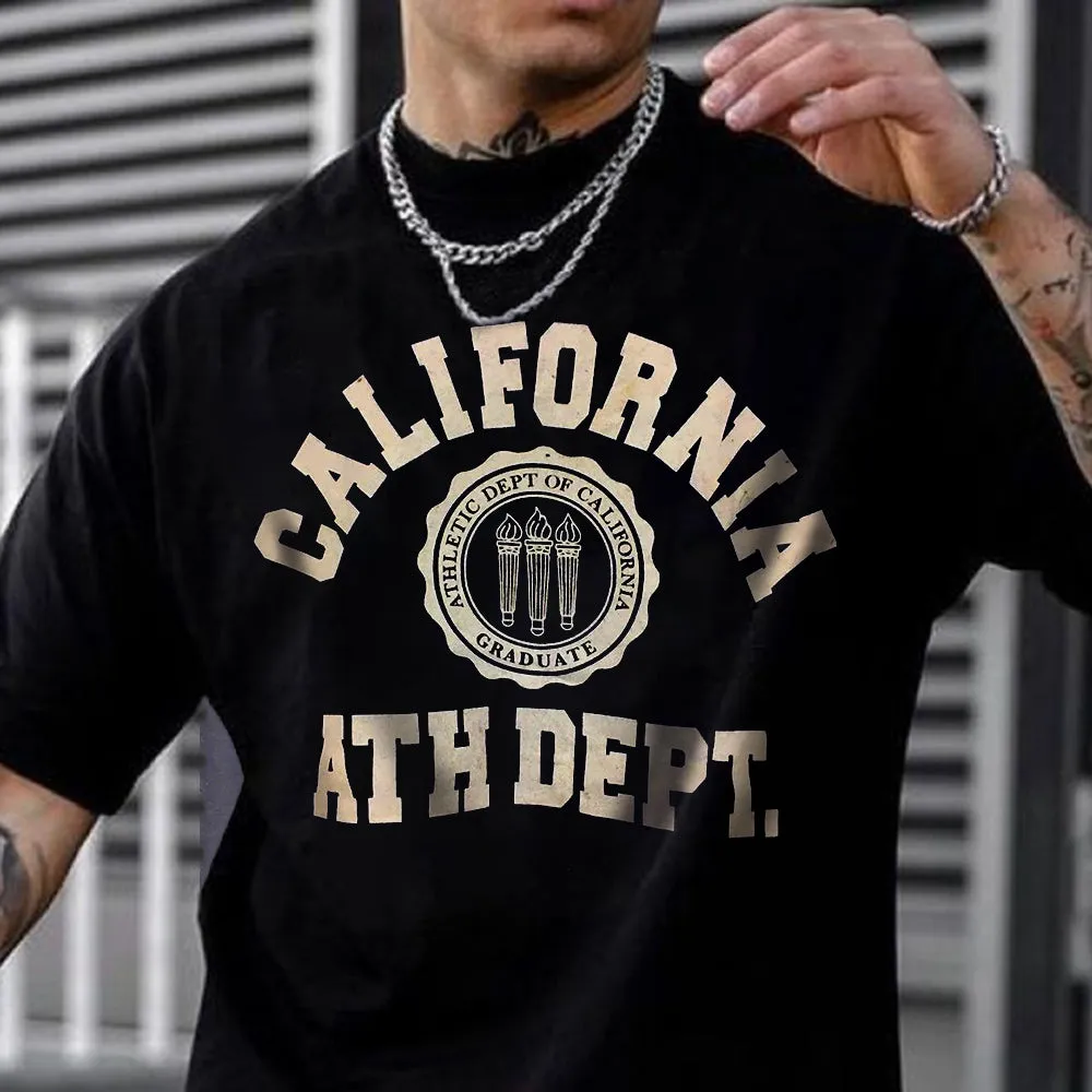 Trendy Alphabet Graphic Print Casual Men's T-shirt sold by Shopnova product image thumbnail 2