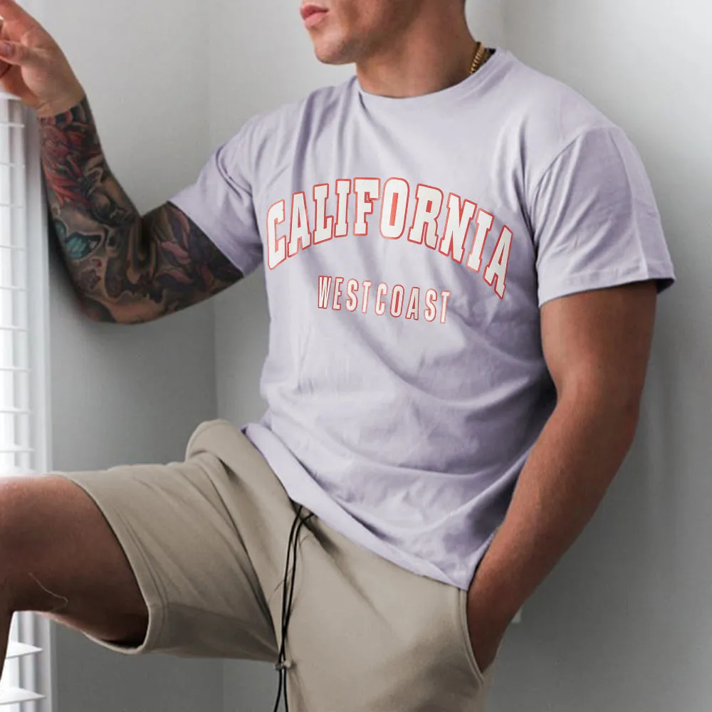 California Men's Stylish Casual Short Sleeves Tracksuits sold by Shopnova product image thumbnail 3