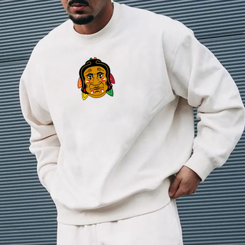 Chicago Blackhawks Round Neck Men's Sweatshirt sold by Shopnova