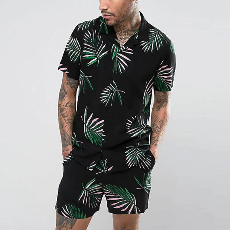 Men's Leaf Casual Holiday Two-Piece Set sold by Shopnova