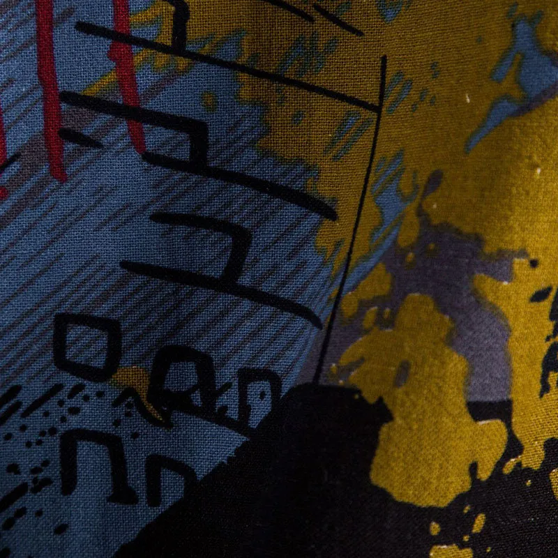 Cotton And Linen Printed Pocket Button-down Shirt sold by Shopnova product image thumbnail 4