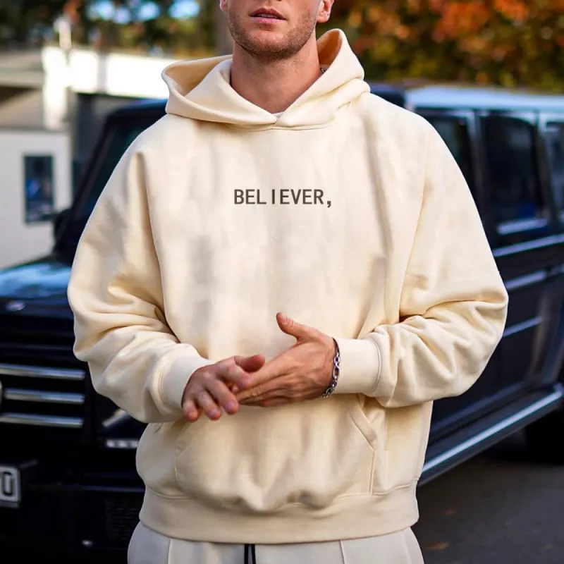 BELIEVER Men's Hoodie sold by Shopnova
