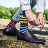 Polka Dot Stripe Asymmetric Socks sold by Shopnova