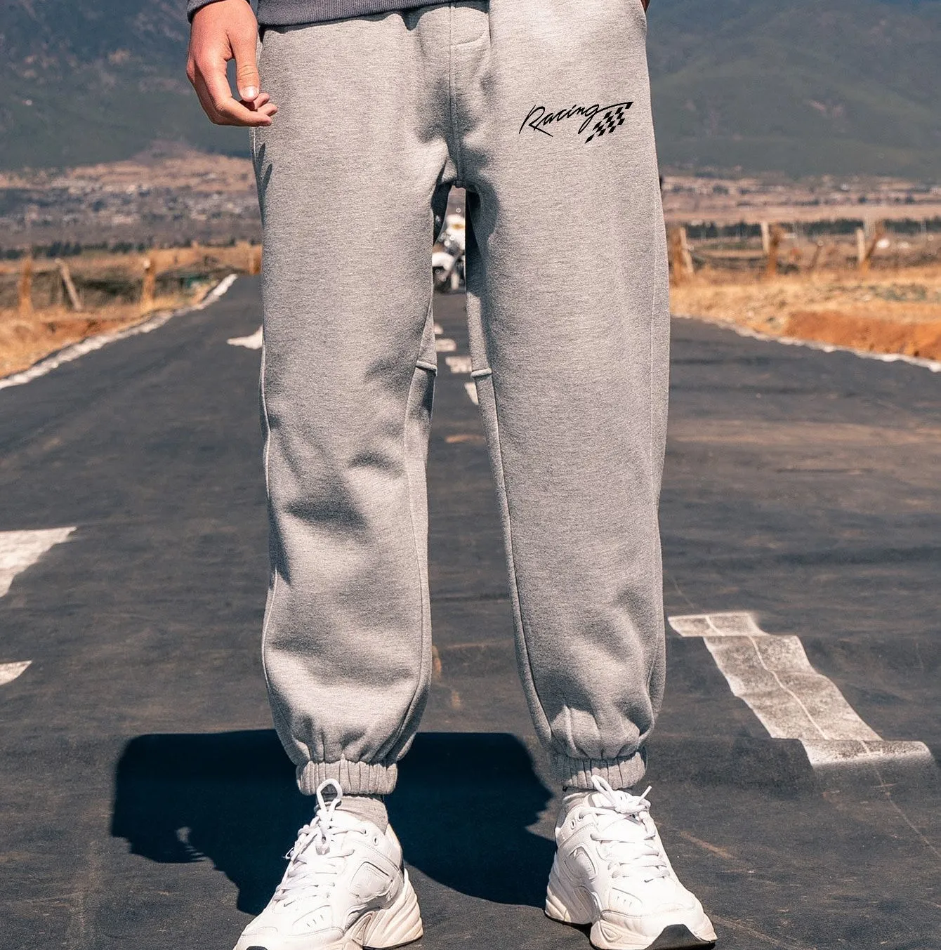 Racing Graphic Print Men's Streetwear Sweatpants sold by Shopnova