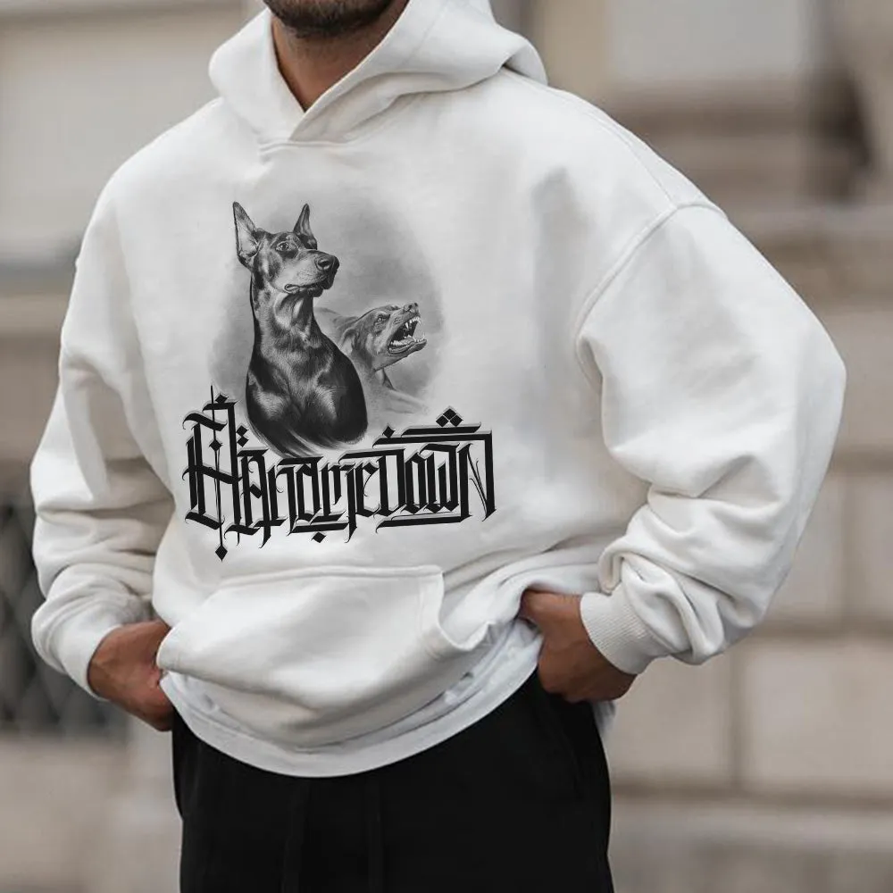 Graphic Print Casual Men's Hoodie Sweatshirt sold by Shopnova