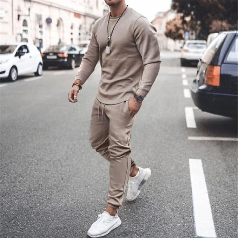 Casual Solid Color Two-piece Suit sold by Shopnova
