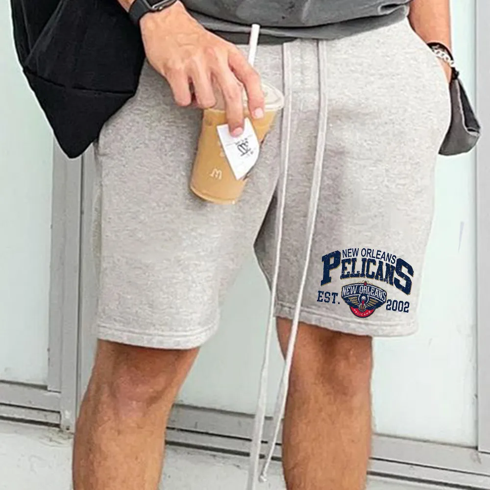 New Orleans Pelicans Men's Casual Drawstring Shorts sold by Shopnova