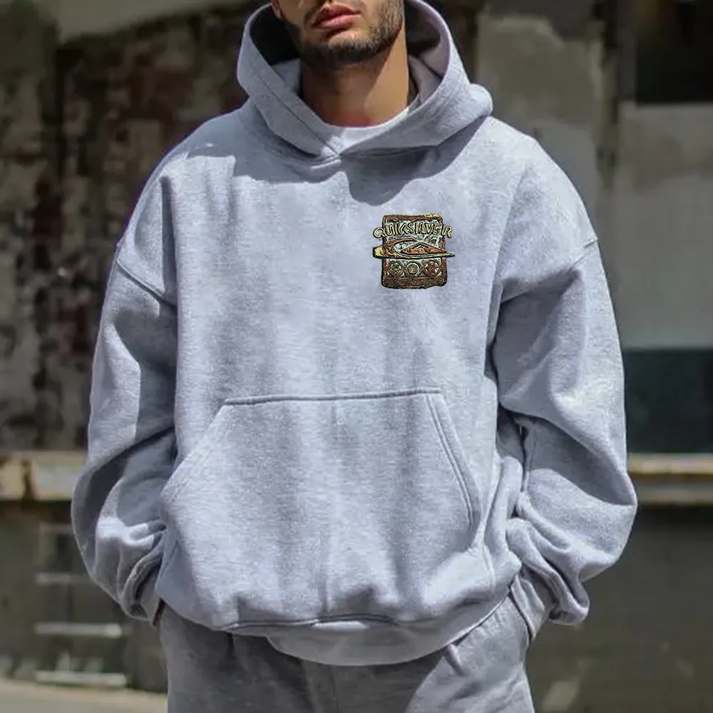 Surfing Graphic Print Men's Fleeced Hoodie sold by Shopnova product image thumbnail 2