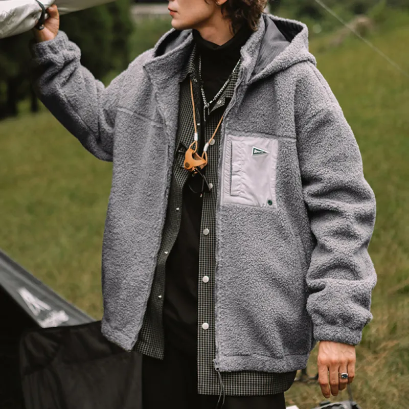 Men's Fashion Zip Closure Fleece Jacket sold by Shopnova