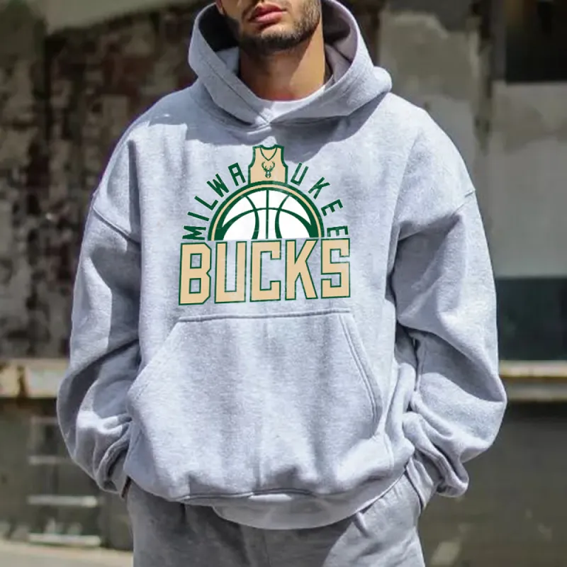 Milwaukee Bucks Men's Fleeced Hoodie sold by Shopnova