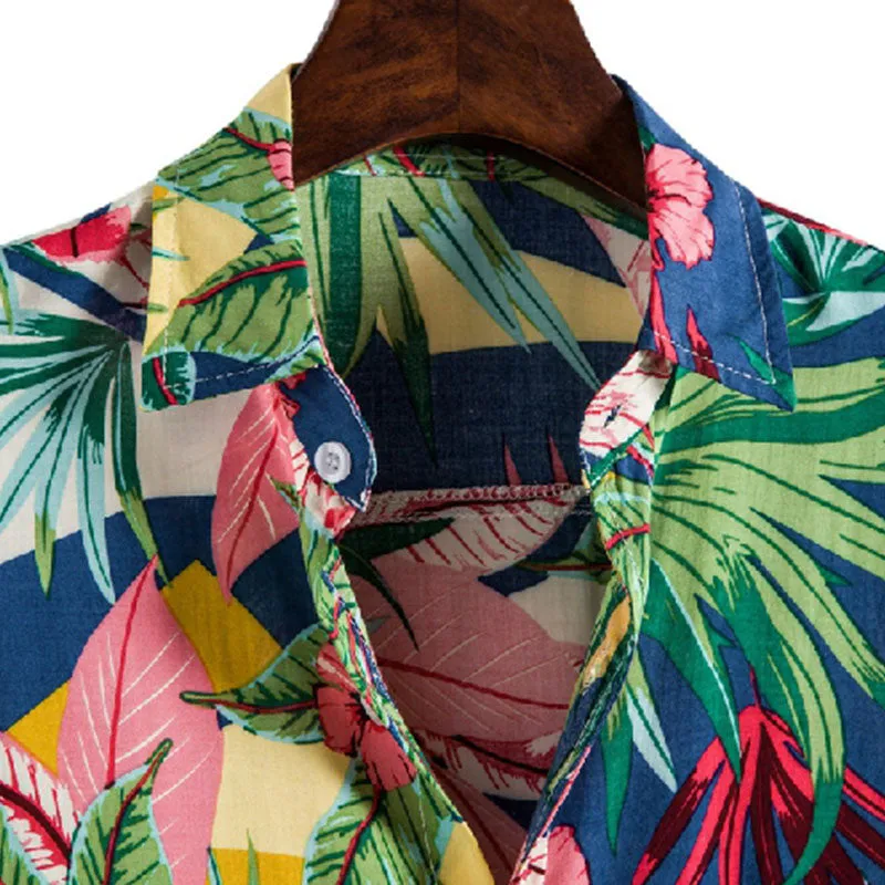 Cotton And Linen Printed Pocket Button-down Shirt sold by Shopnova product image thumbnail 3