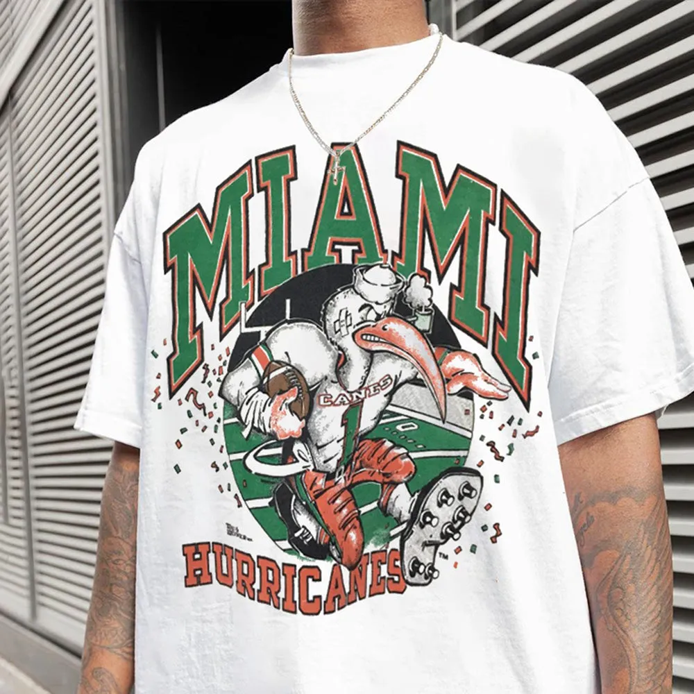 Miami Hurricianes Men's Loose Fit T-shirts sold by Shopnova product image thumbnail 2
