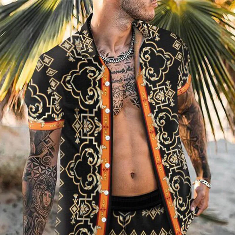 Clearance-Retro Printed Vacation Shirt-L sold by Shopnova