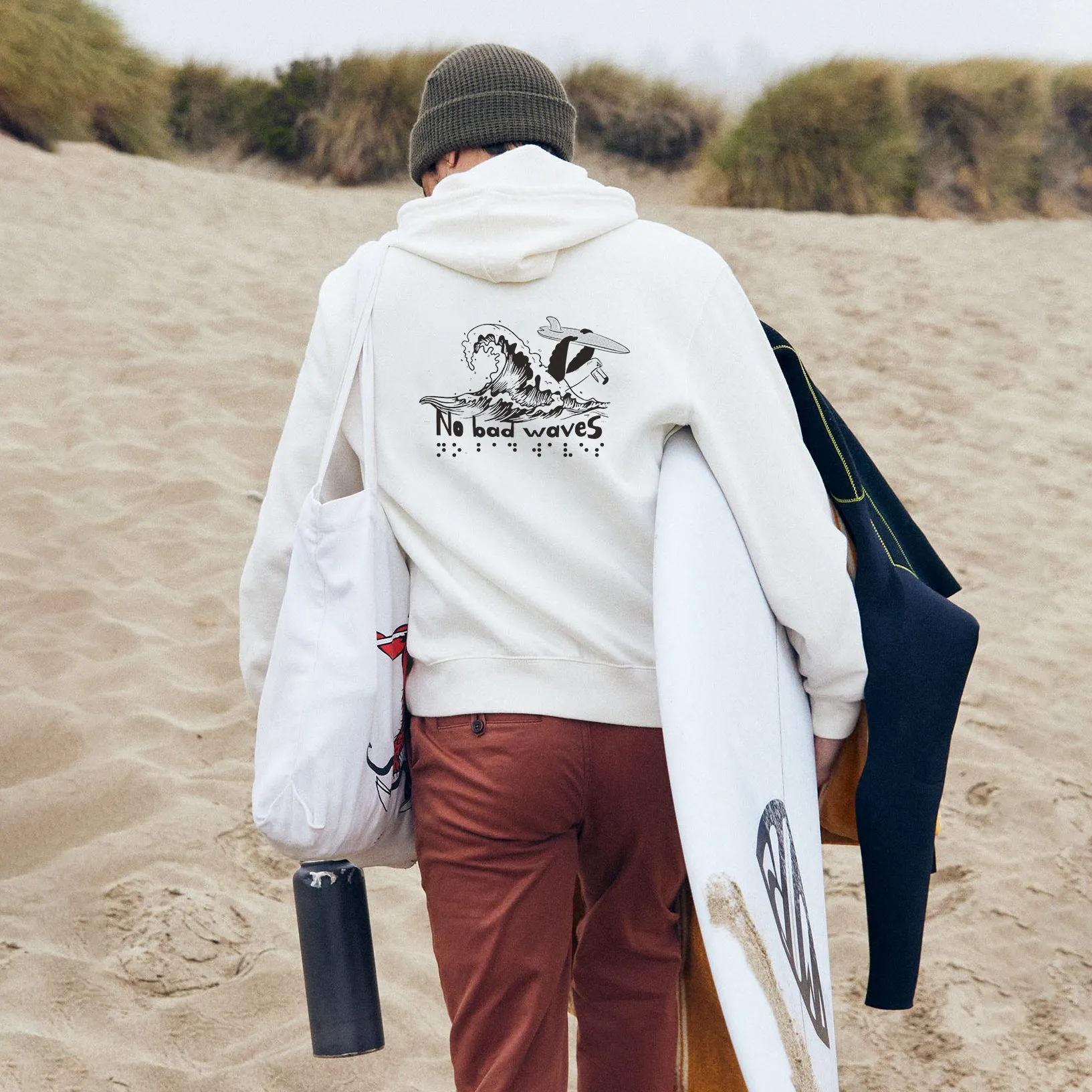 ACE2™ No Bad Waves Men's Hoodies sold by Shopnova