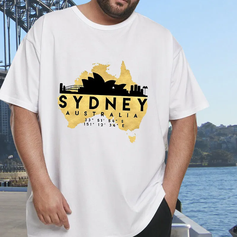 Australia Map and Sydney Landmarks Tee sold by Shopnova product image thumbnail 5