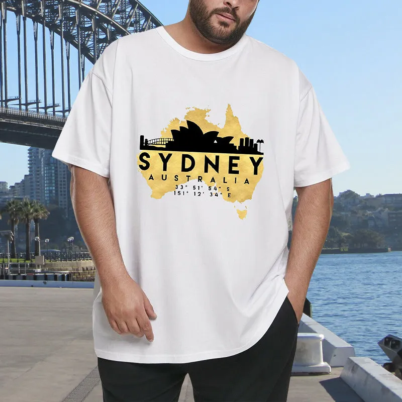 Australia Map and Sydney Landmarks Tee sold by Shopnova product image thumbnail 4