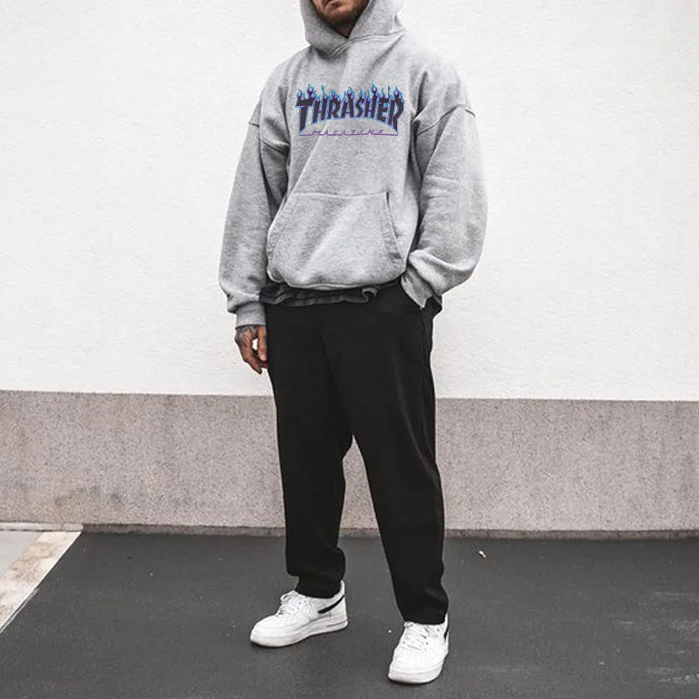 Loose Hooded Casual Long Sleeve Men's Sweatshirt sold by Shopnova product image thumbnail 3