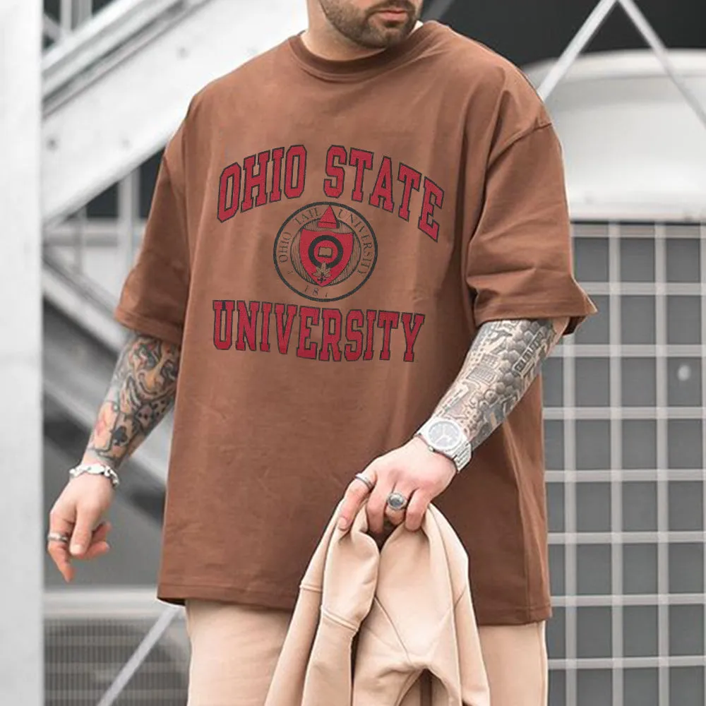 Ohio University Alphabet Graphic Print Men's T-Shirt sold by Shopnova