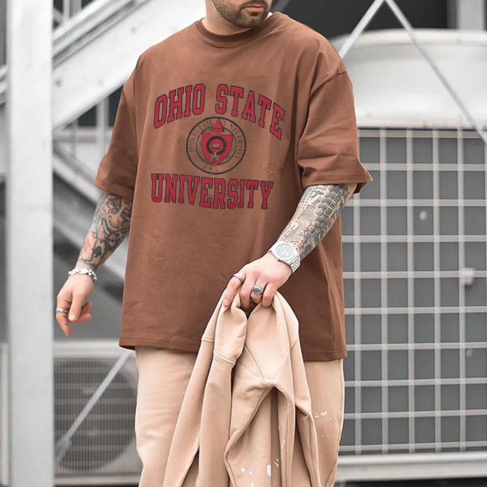 Ohio University Alphabet Graphic Print Men's T-Shirt sold by Shopnova product image thumbnail 2