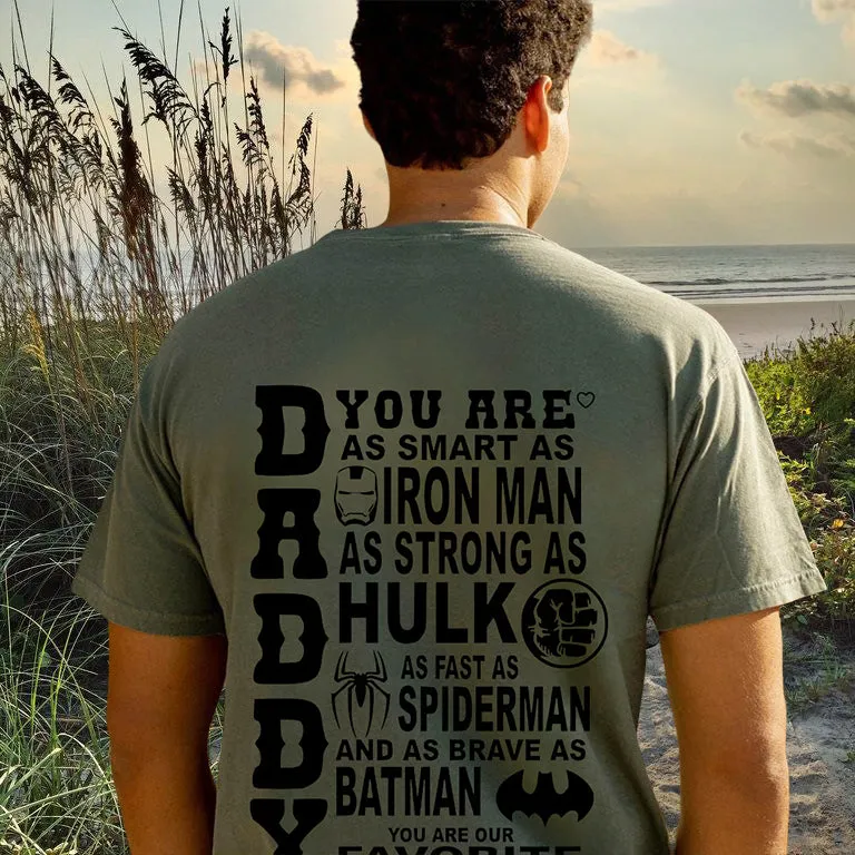 Gift for Dad Daddy Letter Print Men's Cotton Tee sold by Shopnova product image thumbnail 3